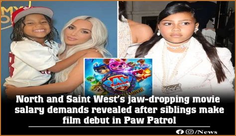 North and Saint West's jaw-dropping movie salary demands revealed after siblings make film debut in Paw Patrol